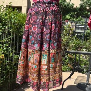 Floral Bohemian Maxi Skirt - Multicolor